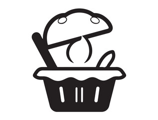 Real fast food icon image.