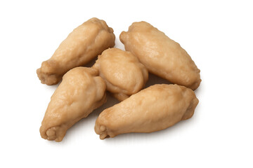 Inarizushi, japanese cuisine sushi appetizer, sweet fried tofu pouch meal, traditional eastern food snack, isolated on transparent background