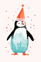 Fototapeta premium Penguin animal cute bird.