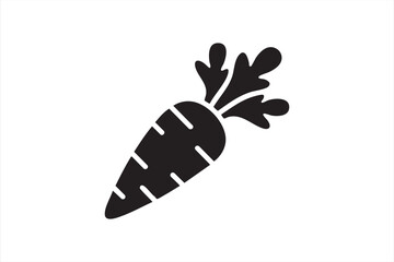 Bold vegetable symbol for grocery apps and food packaging graphics