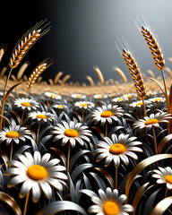 Naklejka premium Abstract floral background