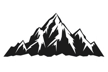 Fototapeta premium Mountain outdoors stencil nature.