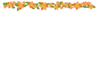 Floral Garland Border Decoration