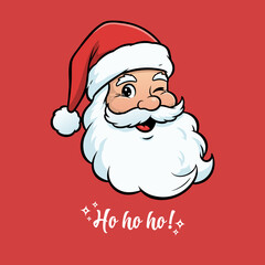 Christmas social media post, Merry Christmas, Santa Claus, Happy Christmas holiday, Merry Christmas card, Christmas typography, Happy Christmas wishes design, Christmas greeting, Xmas, Santa hat