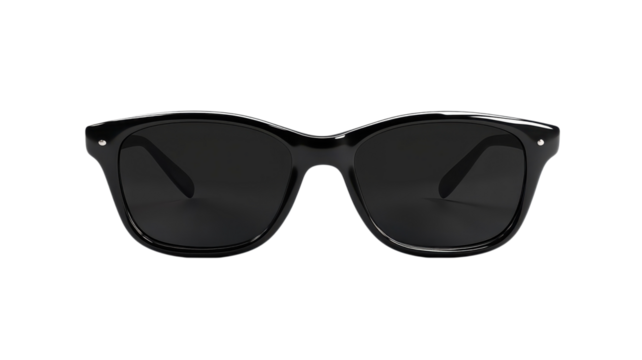 Black sunglasses with a classic shape are perfect for protecting eyes during sunny days and enhancing style.