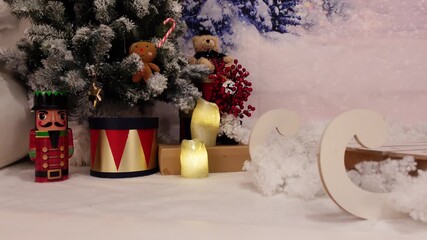 Christmas and New Year's Decorations Background 26