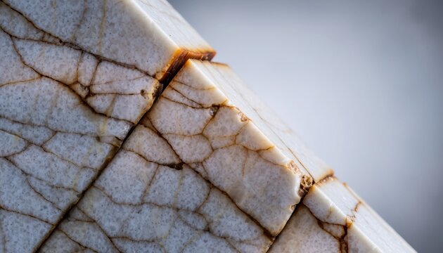 A detailed close up of delicious white bread sandwiches cut into triangles and stacked neatly showcasing a golden brown cracked surface texture