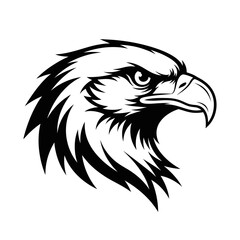 Eagle Head Vector Illustration – Fierce Bald Eagle Mascot Design