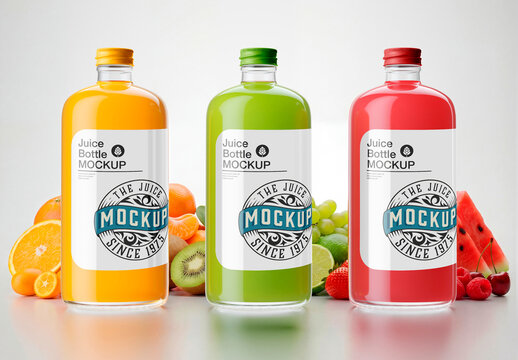 Juice Bottle Mockup