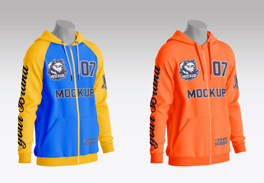 Zip Hoodie Mockup