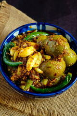 Indian Olive and Garlic Pickle | Jolpai Rosun-er Achar | Traditional Bengali Pickle | Spicy Tangy Achar with Garlic | Homemade Indian Preserved Pickle
