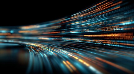 dynamic and futuristic background with streaks of light