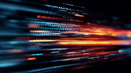 dynamic background, flowing code and digital data streams