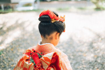 日本髪の七五三