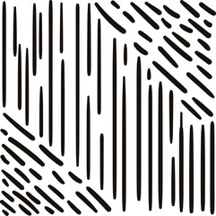 Short and long stripes are located diagonally at the corners and vertically in the middle.