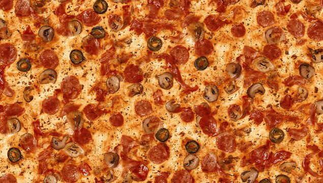 seamless pizza texture pattern background
