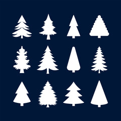 Vector image of a Christmas tree. New Year's celebration concept. Element for your design of cards, greetings, etc.