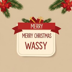 Festive Season's Greetings: A warm, inviting composition that showcases holiday spirit, featuring ornaments and merry message in the central. capturing the essence of the joyous celebration.