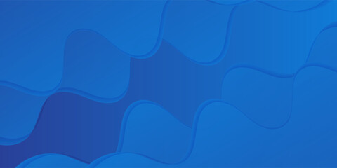Abstract Blue Wave Pattern Background With Smooth Curves and Soft Gradients for Design Projects