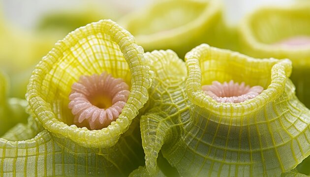 Futuristic Neon Structures with Chartreuse Grids and Glowing Digital Architecture for Wallpaper Art - Powered by Adobe