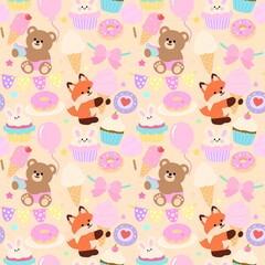Obraz premium Baby Shower Dessert Delight Seamless