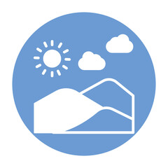 Desert Vector icon which can easily modify or edit