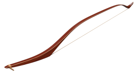 Isolated longbow traditional archery recurve bow, wood bow for archery, medieval sport