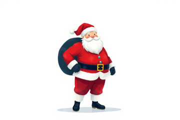 santa claus isolated on white