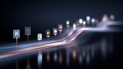 dynamic digital flow graph with bright