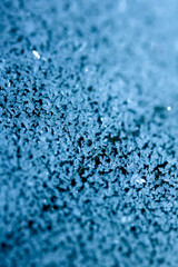 Obraz premium Abstract Frosty Ice Background in Blue natureal frost