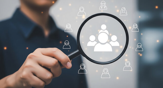 Person using a smartphone with floating emojis and like icons above the device screen - Powered by Adobe