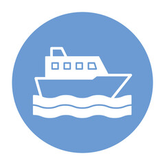 Boat Ride Vector icon which can easily modify or edit