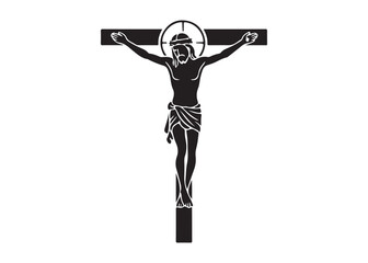 jesus cross logo silhouette vector, crucified Jesus Christ silhouette vector illustration, Jesus on Cross logo silhouette, jesus christ crucifixion of Jesus christian religious god logo silhouettes