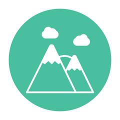 Sunset Hills Vector icon which can easily modify or edit