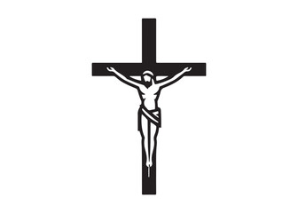 jesus cross logo silhouette vector, crucified Jesus Christ silhouette vector illustration, Jesus on Cross logo silhouette, jesus christ crucifixion of Jesus christian religious god logo silhouettes