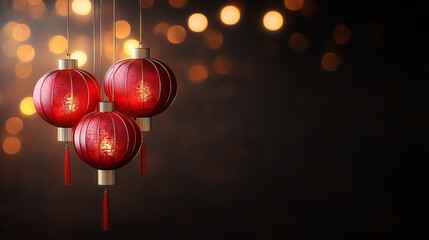 Chinese New Year Lanterns Illuminating Year of the Horse Festivities