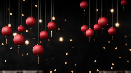 Red Lanterns for Festive Chinese New Year Celebration &ndash; Year of the Horse