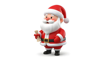 Fototapeta premium santa claus isolated on white