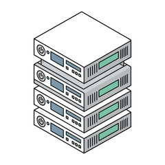Obraz premium data storage concept