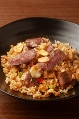 ガーリックステーキライス