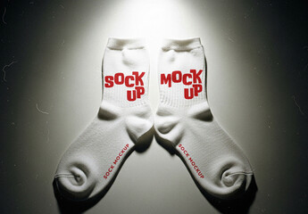 White Socks Mockup