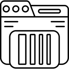 Gradient Tool Outline Icon