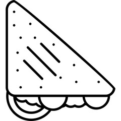 Club Sandwich Outline Icon