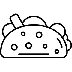 Quesadilla Outline Icon