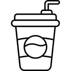 Cola Cup Outline Icon
