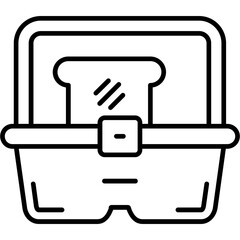 Lunch Box Outline Icon