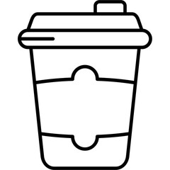 Paper Cup Outline Icon
