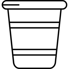 Plastic Cup Outline Icon