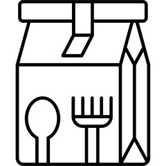 Food Bag Outline Icon