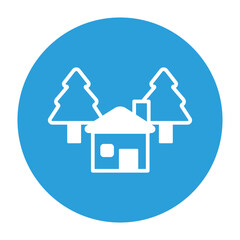 Cottage Vector icon which can easily modify or edit